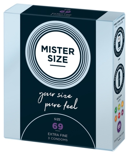 Презервативи Mister Size 69 mm (мм) 3 штуки Містер Сайз - 2