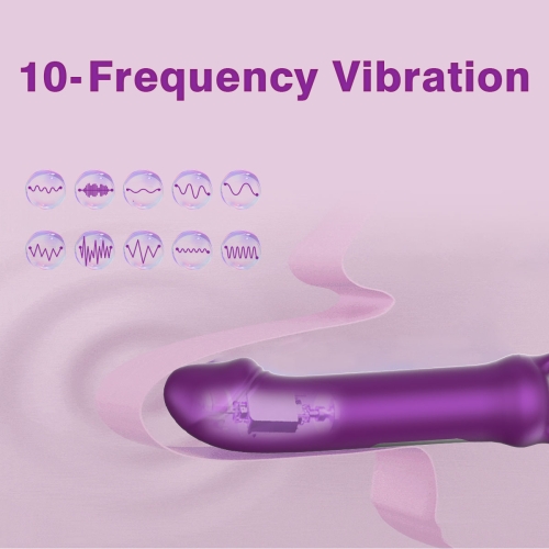 Мини-вибратор реалистичный для клитора и сосков фиолетовый Every Night Toys Grace 10 режимов вибрации - 7