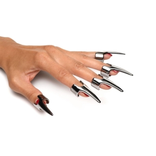 Набор колец с когтями серебристого цвета Master Series Five-Piece Sensation Claw Rings