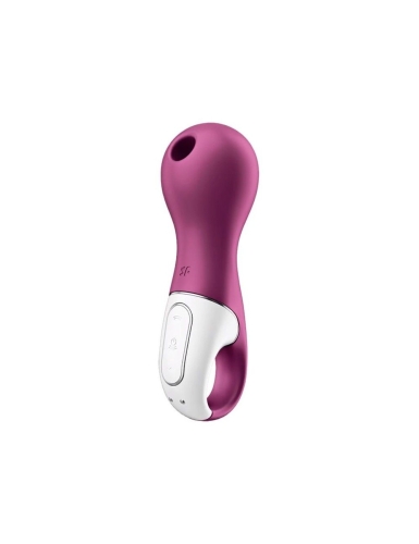 Вакуумный клиторальный вибростимулятор бордового цвета Satisfyer Lucky Libra - 1