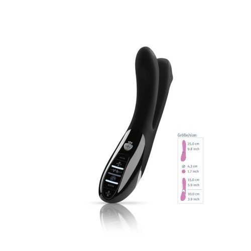 Двойной вибратор с электростимуляцией Mystim Tingling Aparte eStim Black - 2