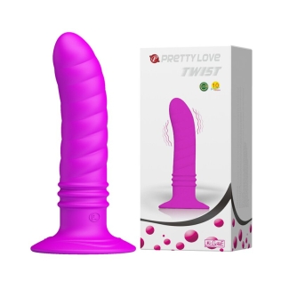 Анальный вибратор на присоске серии Pretty Love TWIST BI-014200