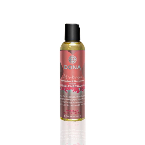 Массажное масло со вкусом ванили и сливочного масла DONA Kissable Massage Oil 125 мл - 1