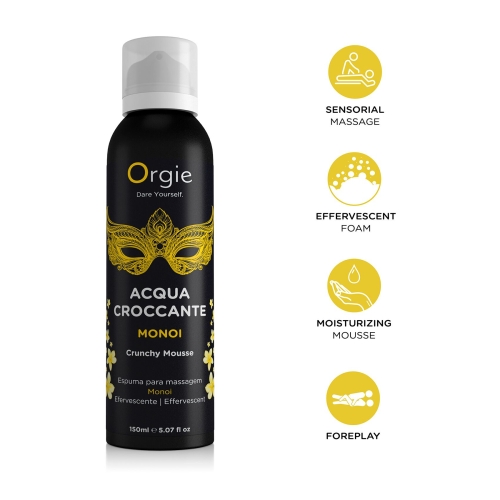 Масажна пінка з ефектом бульбашок, що лопаються, з ароматом Моною Orgie Acqua Croccante Monoi 150 мл - 3
