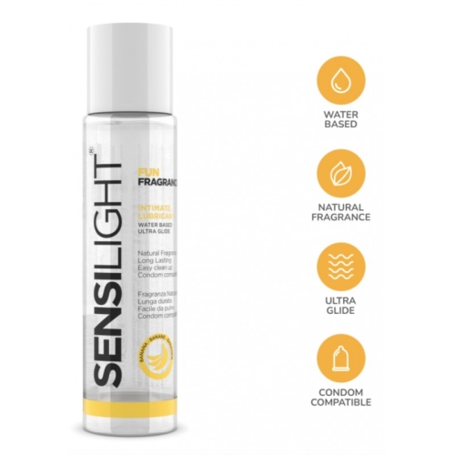 Ароматний лубрикант на водяній основі з ароматом банана Intimateline Sensilight Fun Fragrance 60мл - 3