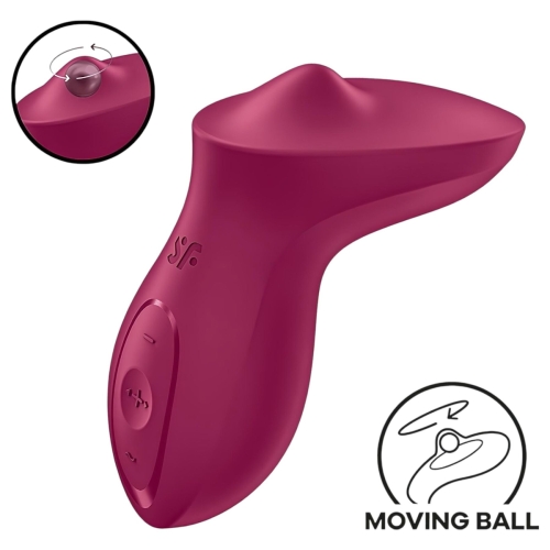 Вібратор для клітора бордовий Satisfyer Exciterrr - 1