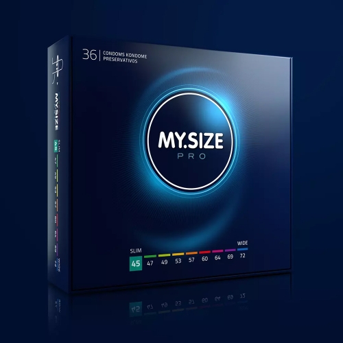 Презервативи ультратонкі з резервуаром та силіконовим мастилом My.Size Pro 45 36 штук - 1