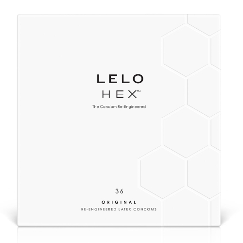Презервативы латексные шестигранные прозрачного цвета Lelo 36 штук - 1