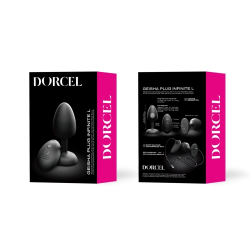 Анальна вібропробка з пультом керування чорного кольору Dorcel GEISHA PLUG INFINITE розмір L - 6