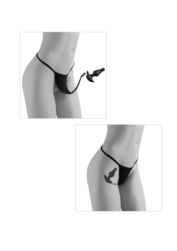 Набор секс игрушек для прелюдии черный Pipedream Hookup Panties 5 предметов - 5