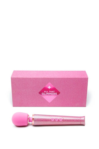 Вибратор микрофон Le Wand ALL THAT GLIMMERS SET, блестящий розовый - 12