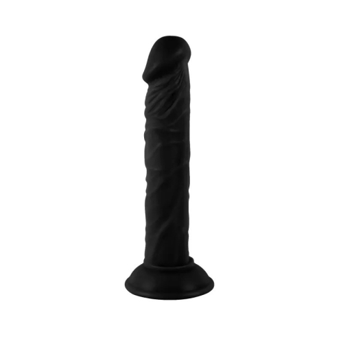 Фалоімітатор реалістичний на присосці Realistic Dong Black Mr. Rude 9.1 чорний - 2