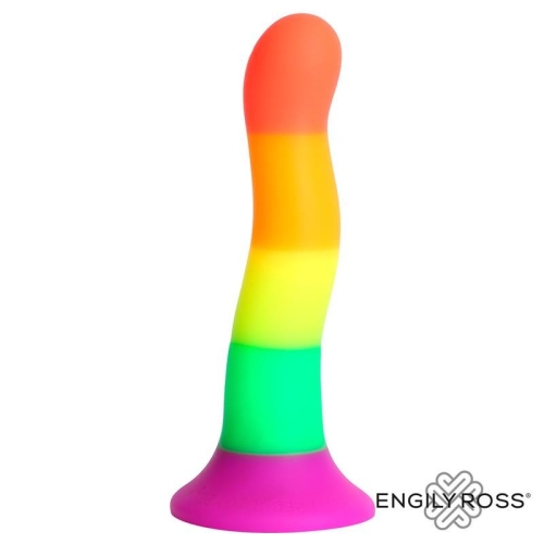 Фалоімітатор на присосці різнокольоровий Engily Ross Dildo Rainbow Color Lgbt - 2