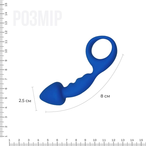 Анальная пробка Adrien Lastic Budy Blue - 2