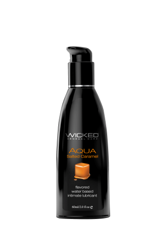 Оральний лубрикант на водній основі зі смаком карамелі Wicked Sensual Care Аqua 60 мл - 1