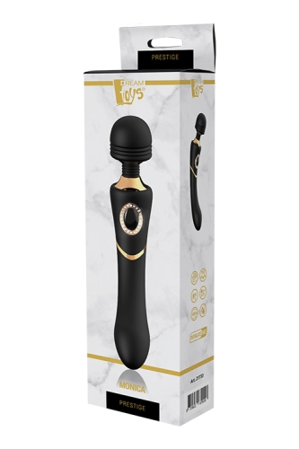 Вибромассажер - Микрофон Ванд черный для интимных мест Dream Toys PRESTIGE MONICA LUXXE - 2