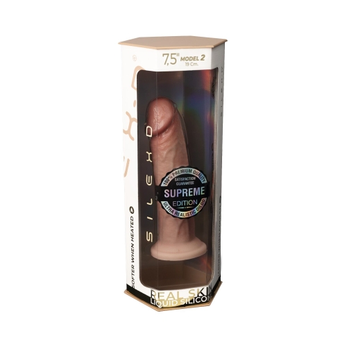 Фалоімітатор реалістичний на присосці бежевий Silexd Henry Premium Real Skin модель 2 7.5&amp;quot; - 6