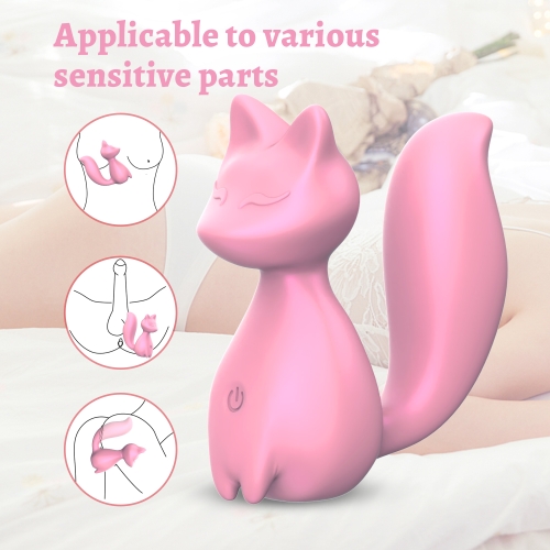 Мини-вибратор клиторальный в форме лисы светло-розовый Every Night Toys Doris 10 режимов вибрации - 2