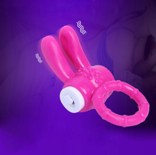 Ерекційне віброкільце Кролик на член рожевий Sexy desires - 4