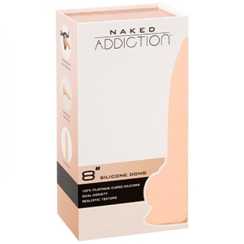 Фаллоимитатор реалистичный на присоске бежевый Foxshow Naked Addiction - 8