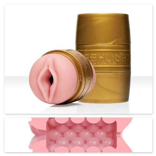 Мастурбатор у колбі Вагіна та Анус з кібершкіри тілесного кольору Fleshlight - 4