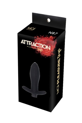 Анальна пробка з вібрацією чорна MAI Attraction Toys № 87 - 2