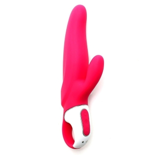 Вібратор-кролик силіконовий зі стимуляцією клітора Satisfyer Vibes Mr. Rabbit 