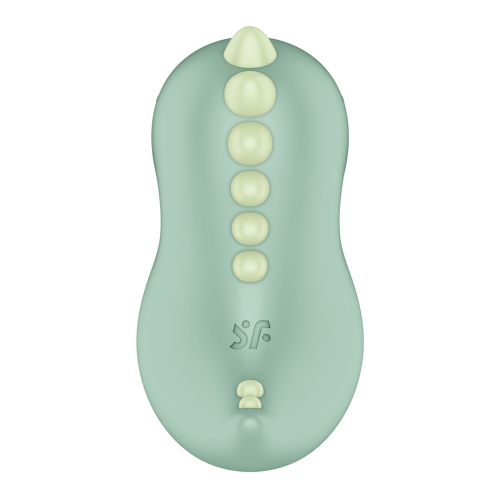 Вакуумный клиторальный стимулятор зеленый Satisfyer Din-OOH - 4