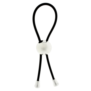 Эрекционное лассо на член с регулируемой утяжкой черное Toy Joy Power X Ring 