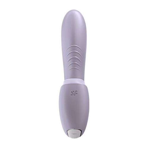 Силіконовий вакуумний вібромасажер для клітора і точки G фіолетовий Satisfyer Sunray - 2