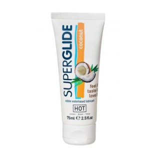 Съедобный лубрикант для орального секса кокосовый SUPERGLIDE Coconut 75 мл