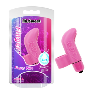 Кліторальний стимулятор на палець рожевого кольору Chisa MisSweet Finger Vibe