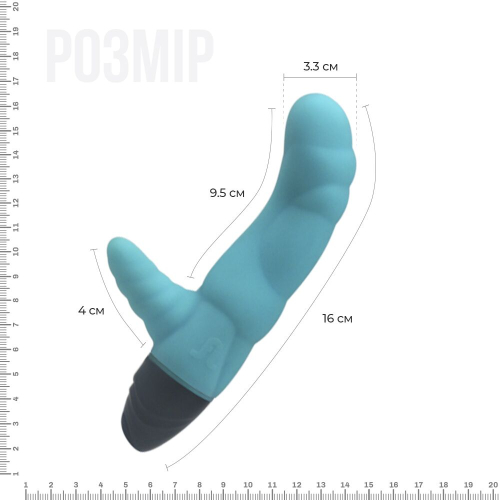 Вібратор із стимуляцією клітора зелений Adrien Lastic Cyclone - 2