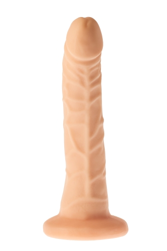 Гибкий фаллоимитатор реалистичный на присоске бежевый DREAM TOYS Dildo Mr. Dixx Captain Cooper 8.3inch - 4