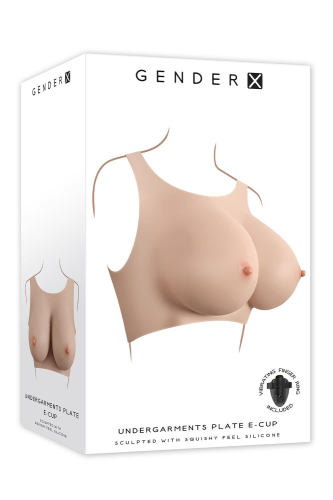 Накладні груди топ бежеві Gender XX Plate E-Cup 279 мм - 6