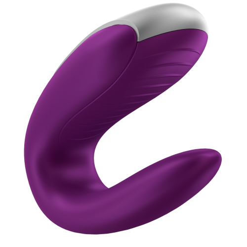Смарт вибратор для пар Сатисфаер Satisfyer Double Fun фиолетовый - 2