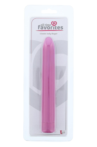 Водонепроникний вібромасажер рожевий DREAM TOYS CLASSIC LADY FINGER - 2