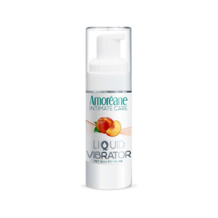 Лубрикант с эффектом вибрации на водной основе Amoreane Med Liquid Vibrator Peach 30 мл