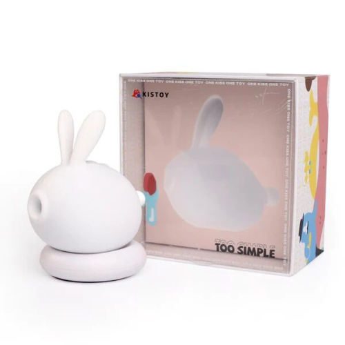 Вакуумний кліторальний стимулятор із вібрацією білий KISTOY Too Simple - 2
