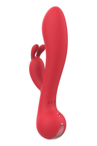 Вібратор вагінальний та з відростком для клітора червоного кольору Dream Toys Amour Camille - 3