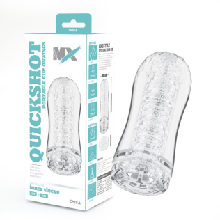 Мастурбатор для мужчин с вакуумным эффектом прозрачного цвета Chisa MX Quickshot Portable Cup Onwings