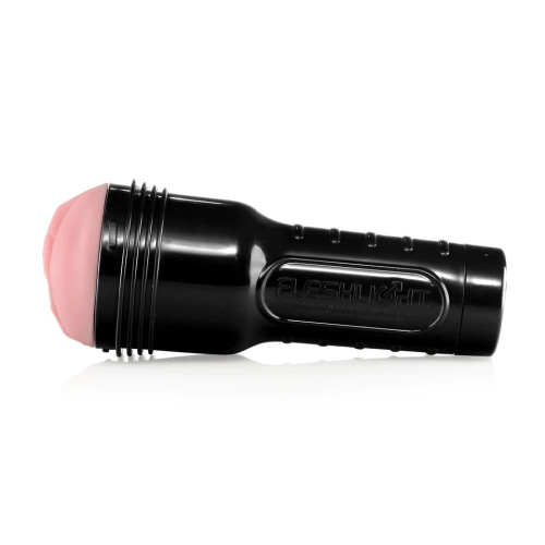 Мастурбатор в колбе вагина рельефный киберкожа бежевого цвета Fleshlight - 3