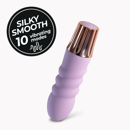 Міні-вібратор кліторальний лавандовий Crushious Mellow Bubbles - 9