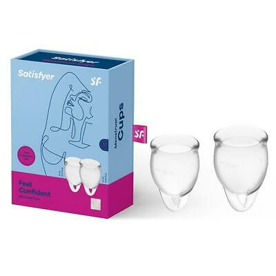Менструальные чаши силиконовые Satisfyer Сатисфаер Feel Confident прозрачные - 1