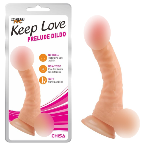Фалоімітатор на присоску реалістичний бежевий CHISA Keep Love Prelude Dildo - 1