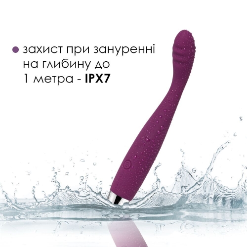 Вибратор грущийся для точки Джи фиолетовый Svakom Cici - 5
