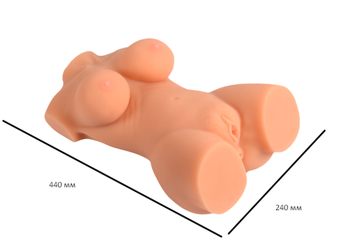 Реалістичне тіло-маструбатор Jacob Solid Silicone Sexy Doll - 1