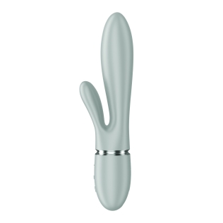 Вібратор-кролик із перловим масажем сіро-зелений Satisfyer Pearl Bunny 2 Greygreen