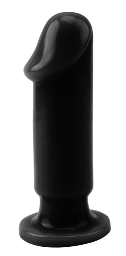 Анальна пробка на присоску у вигляді члена чорна Chisa Evil Dildo Plug M - 2