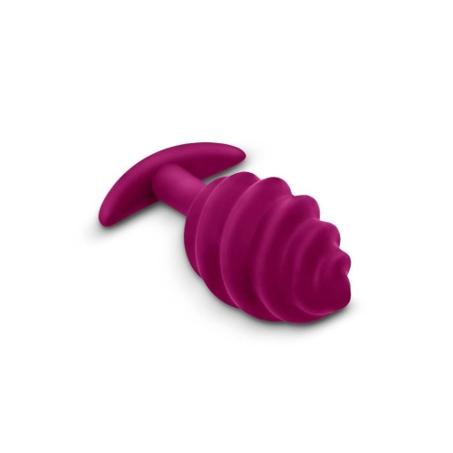 Анальная пробка рельефная фиолетовая Gvibe Gplug Twist 2 - 4